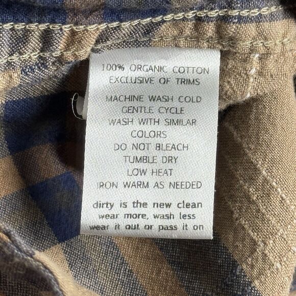 Toad & Co Shirt Mens XL Brown Blue Plaid Button Down Casual Heritage Gorpcore - Picture 7 of 8